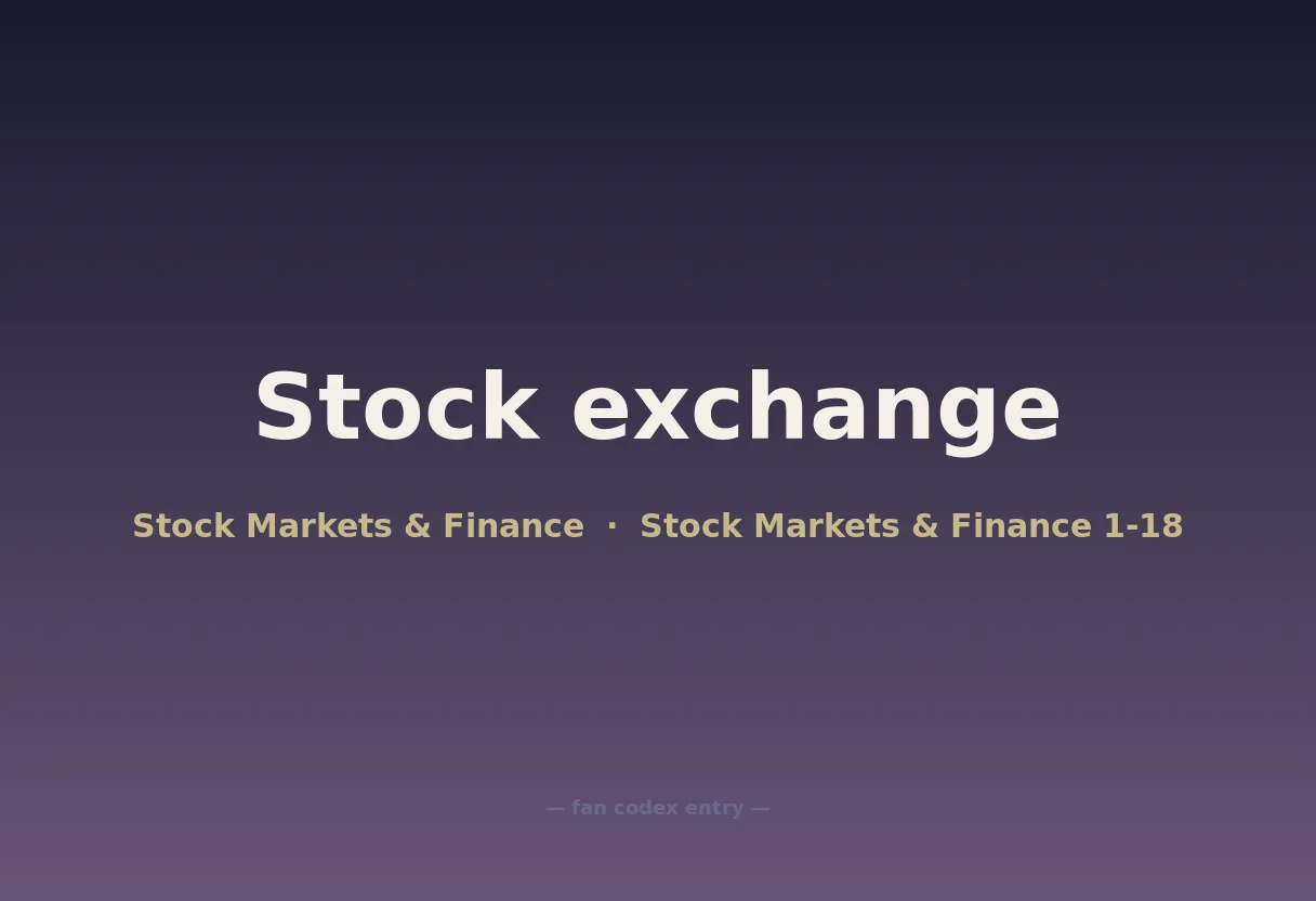 Stock exchange