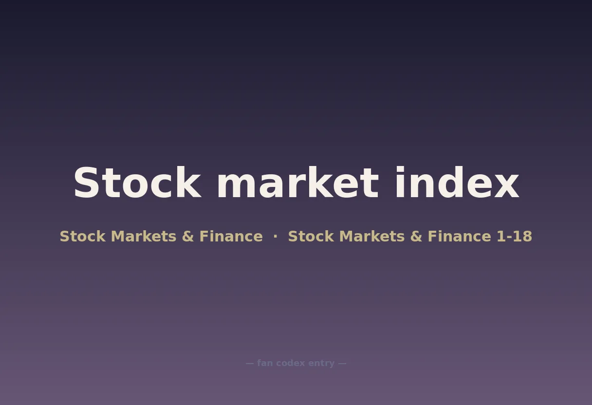 Stock market index