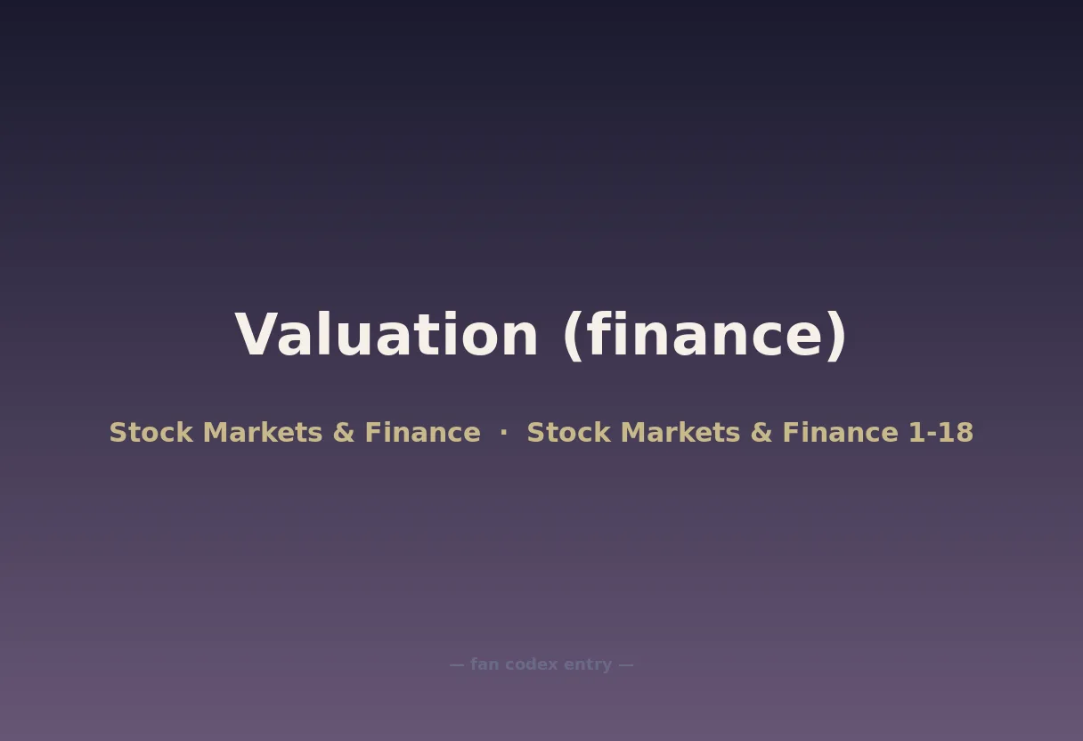 Valuation (finance)